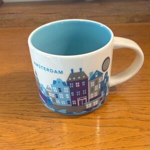 Starbucks Amsterdam Mug with Blue Interior